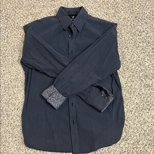 🍀6/$20 American Eagle Black Striped Shirt